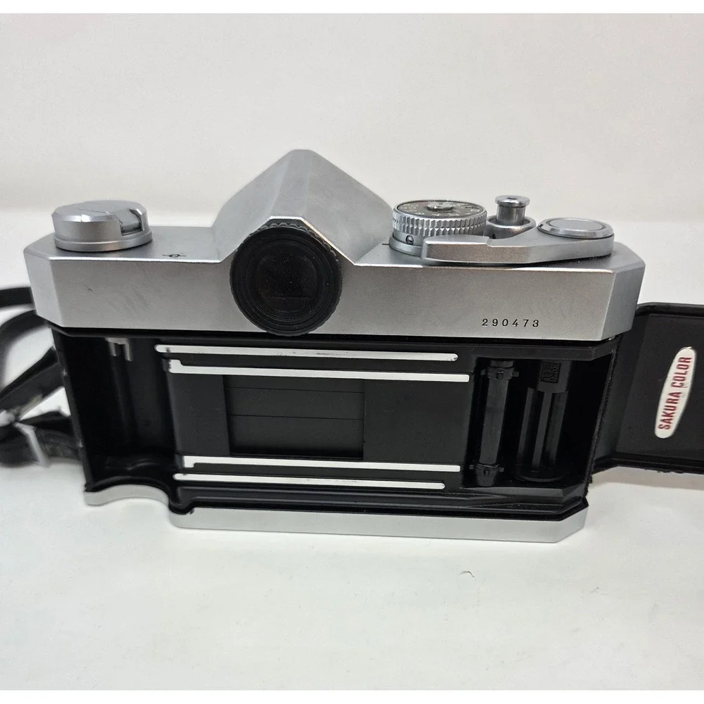 Konica Autoreflex T FTA 35mm SLR Camera Body Only Tested Shutter Works Japan